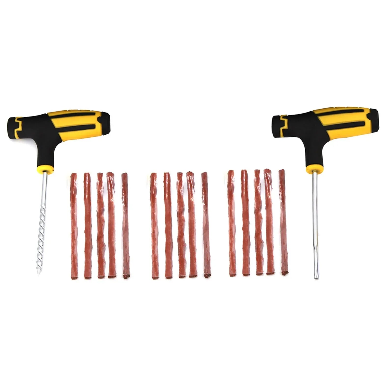 Motorcycle Vacuum Tire Repair Nail Car Tire Repair Tools Kit with EVA Storage Case Car Rubber Tubeless Tire Repair Tool Sets